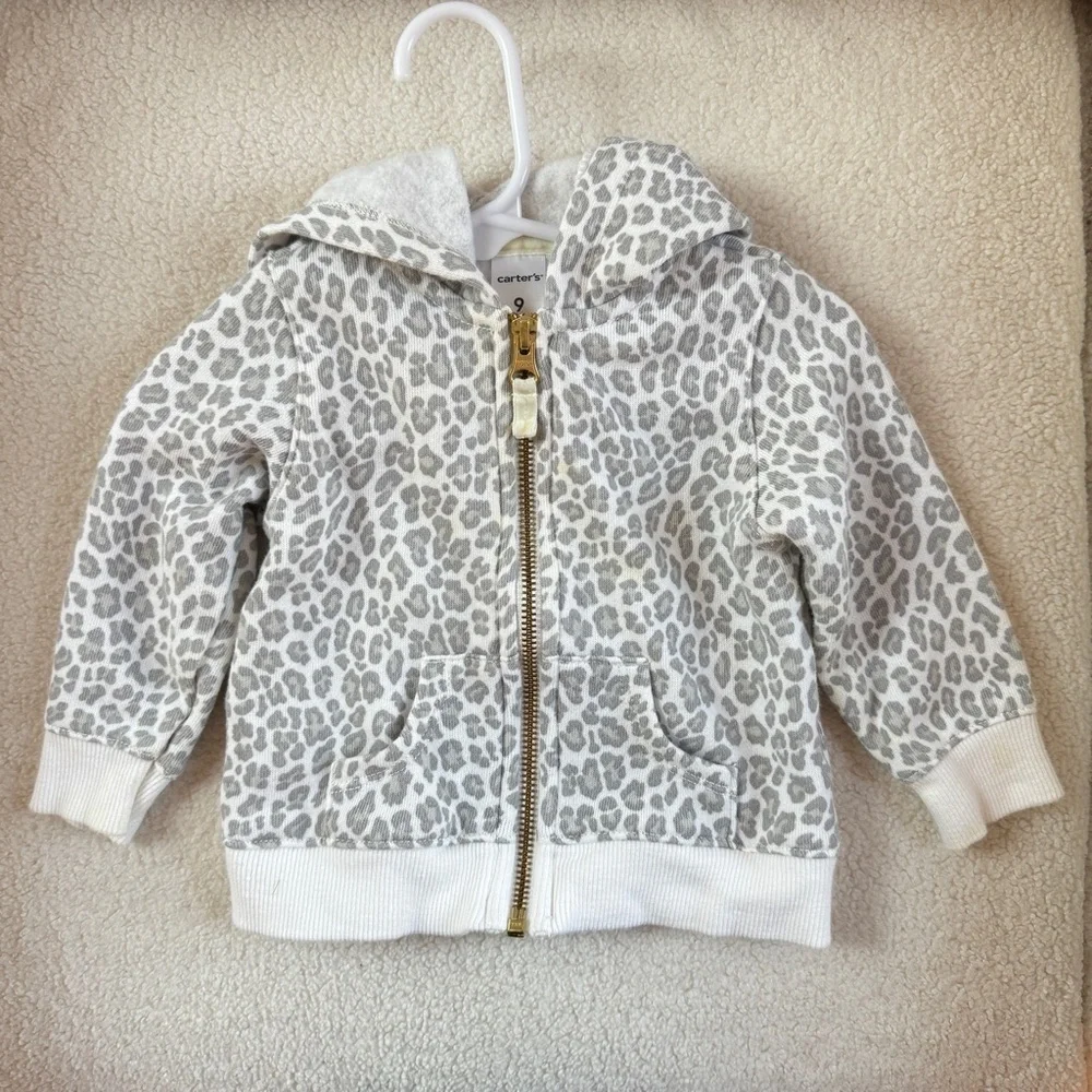 Animal Print Zip Up Hoodie